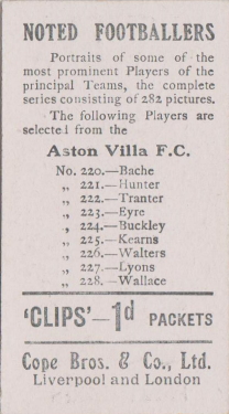 Aston Villa 282 back
