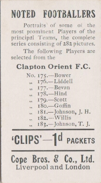 Clapton Orient 282 back
