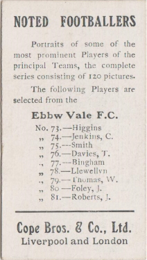 Ebbw Vale 120 back