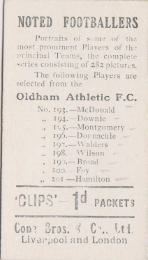 Oldham Athletic 282 back