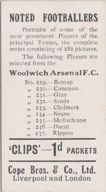 Woolwich Arsenal 282 back