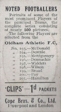 Oldham Athletic 500 back